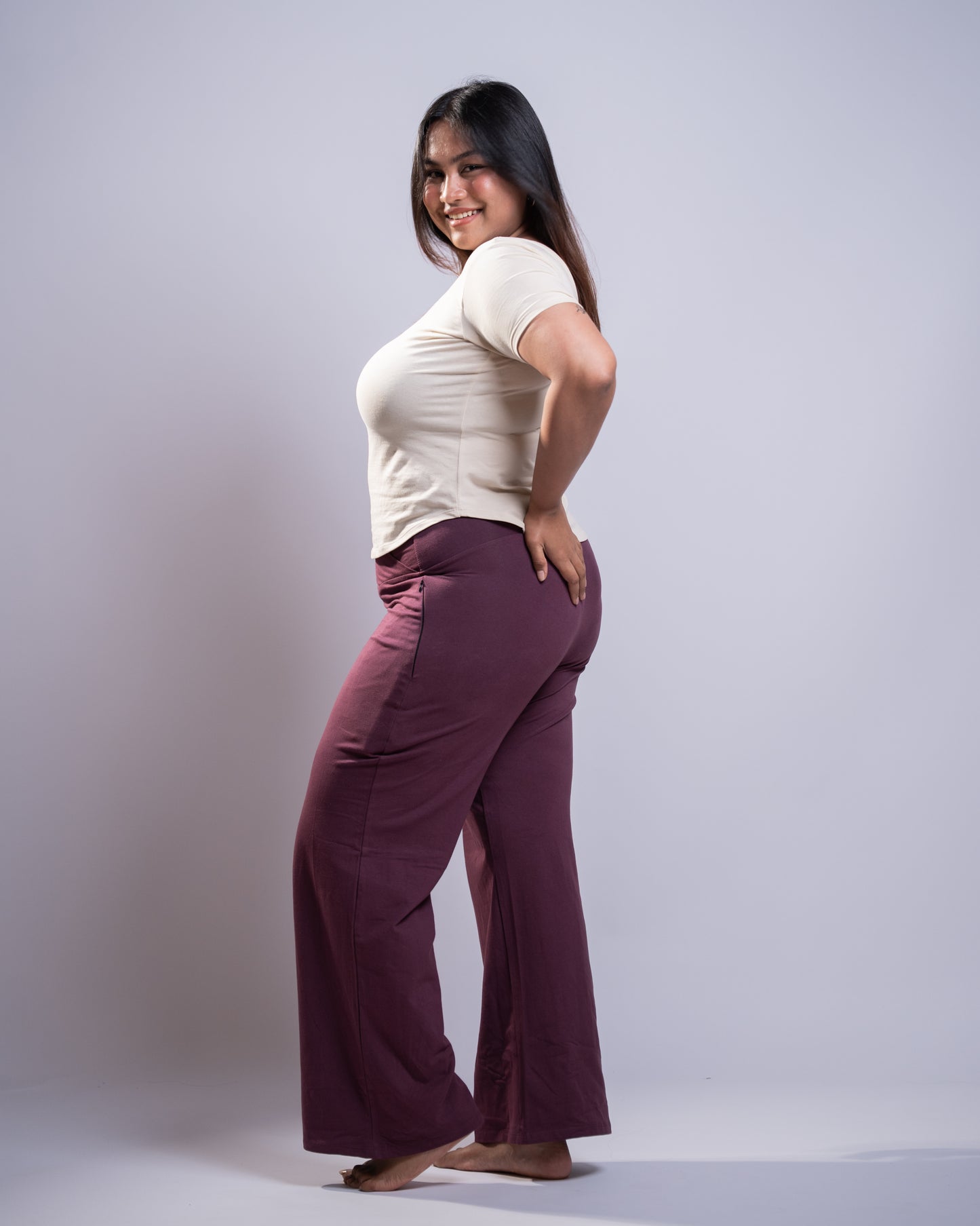 Everywhere pant-Eggplant