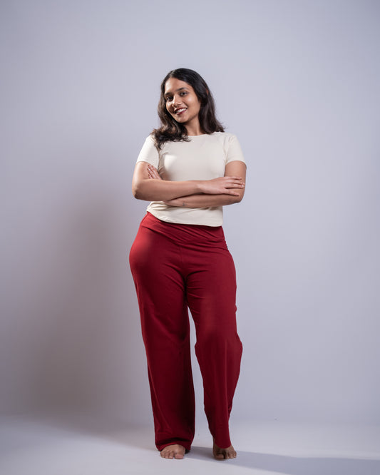 Everywhere Pant- Pomegranate