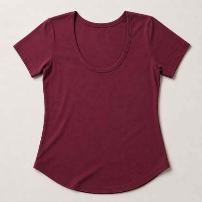 pomegranate top flat lay