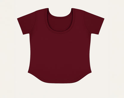 Contour Top- Pomegranate