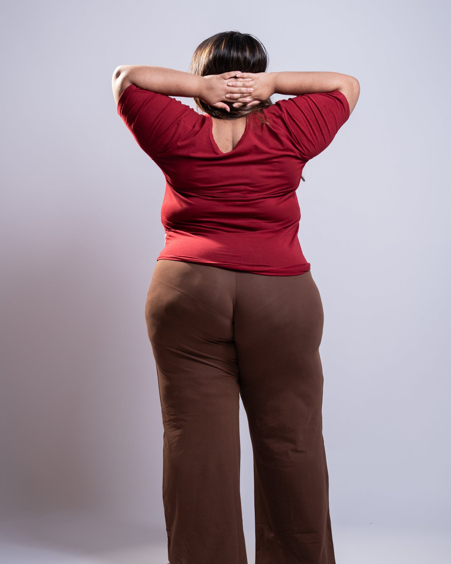 Contour Top- Pomegranate