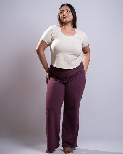 Everywhere pant-Eggplant