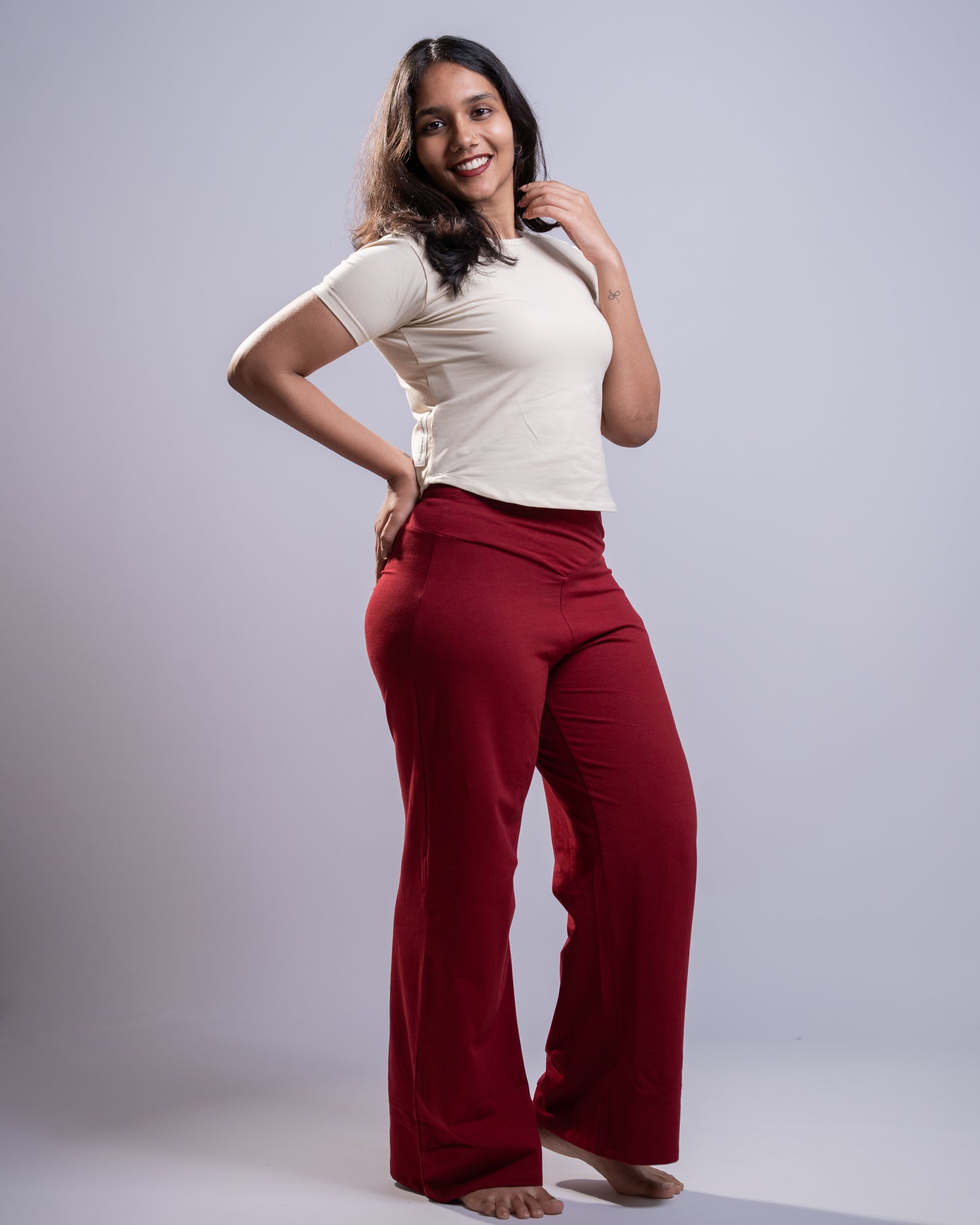 Everywhere Pant- Pomegranate