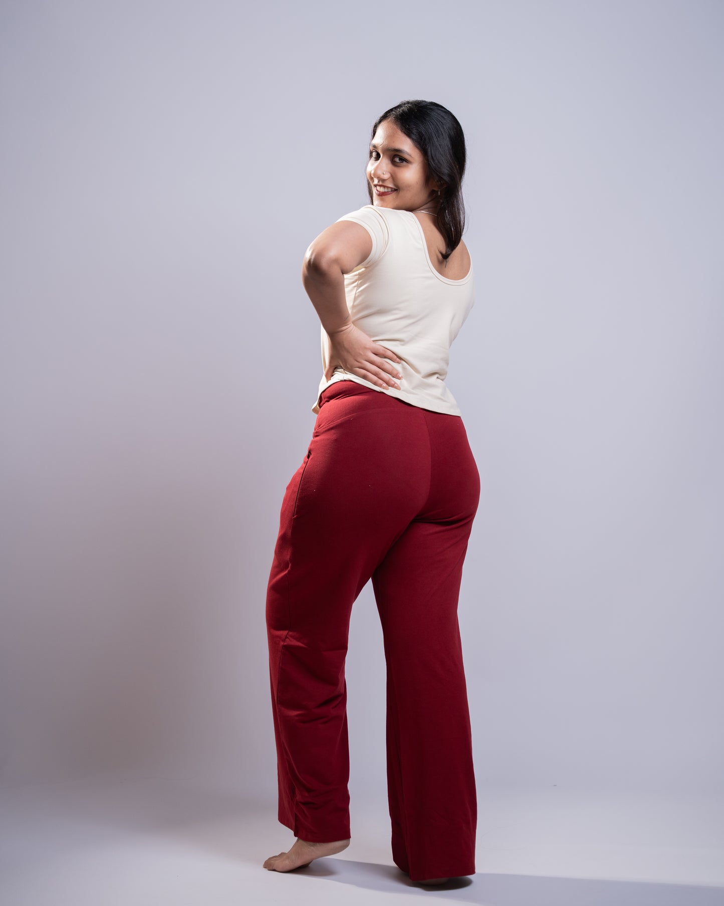 Everywhere Pant- Pomegranate